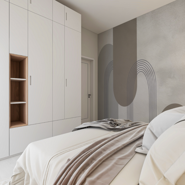 Fototapeten Moderner Beton mit geometrischem Motiv