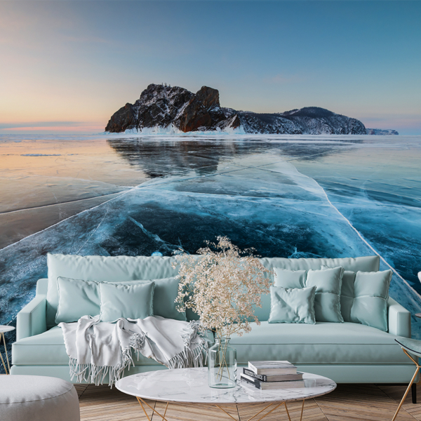 Fototapeten Eisinsel