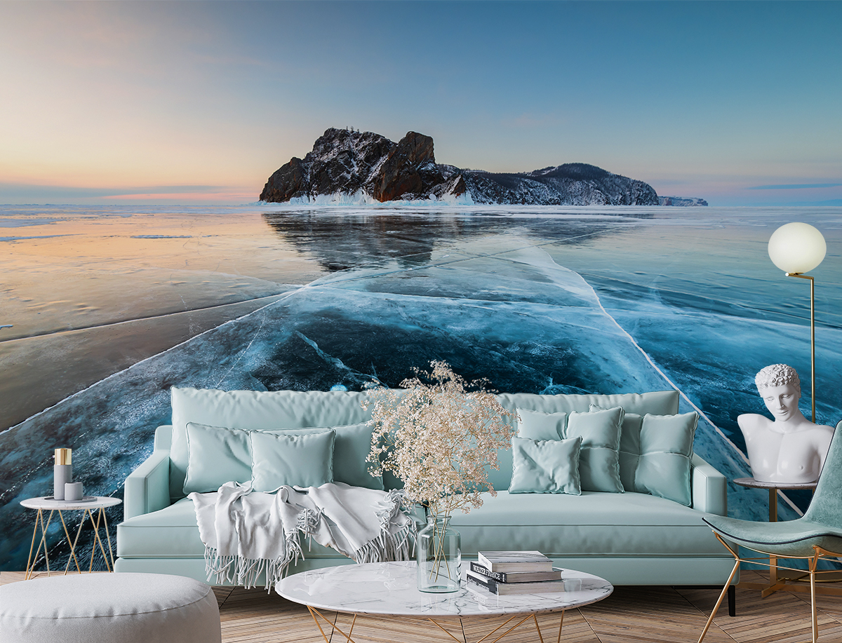 Fototapeten Eisinsel