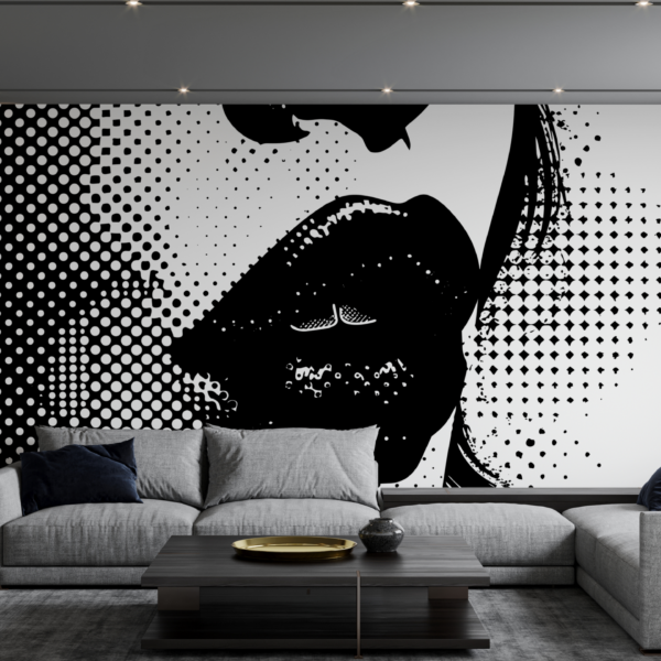 Fototapeten Pop-Art-Lippen