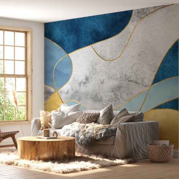 Fototapeten Blaue Glamour-Abstraktion