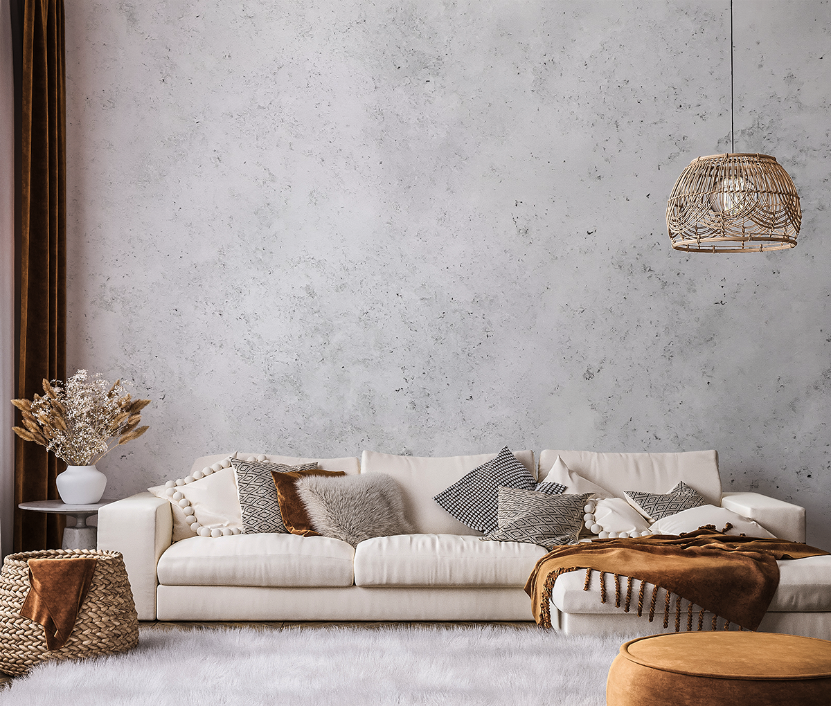 Fototapeten Weißer Beton