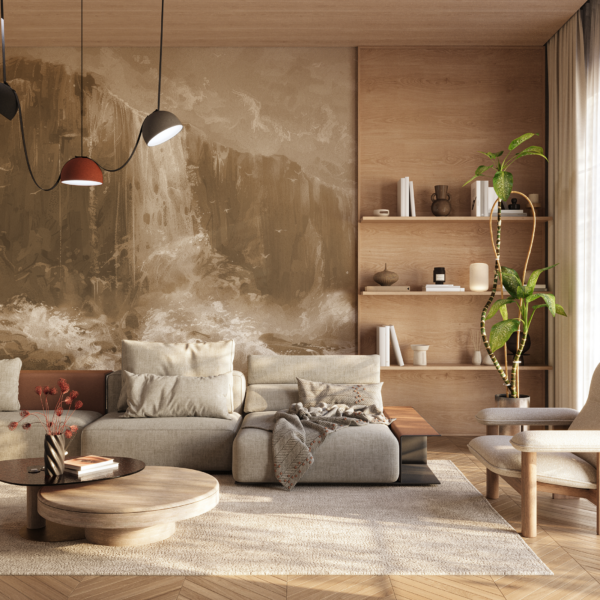 Fototapeten Beige Cascades
