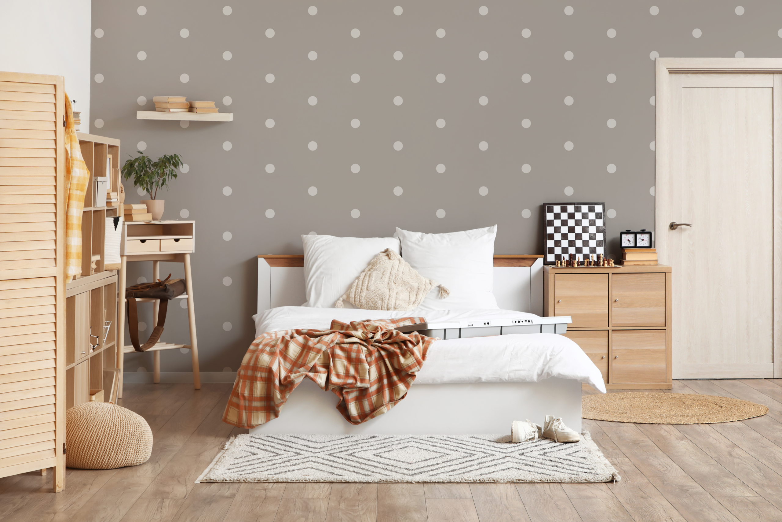 Fototapeten Punkte im Boho-Stil