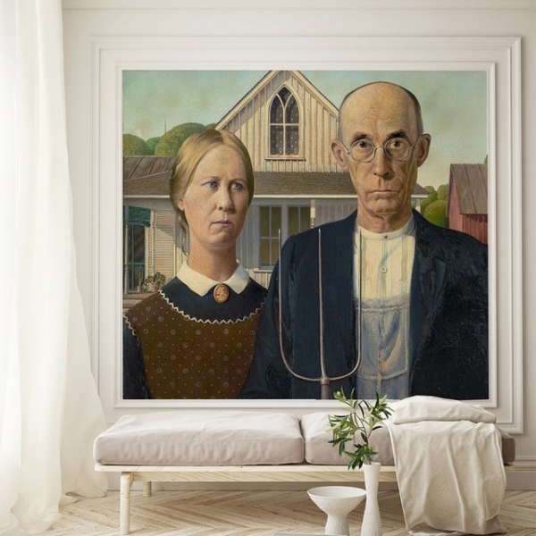 Fototapeten Amerikanische Gothic