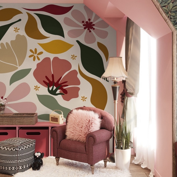 Fototapeten Boho-Blumen