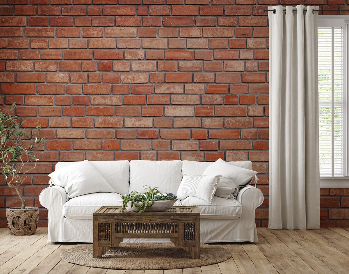 Fototapeten Naturziegel – eine realistische Wand
