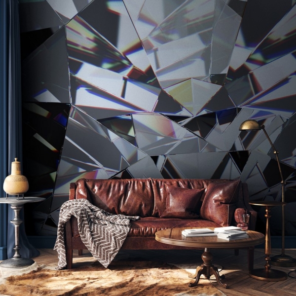 Fototapeten Diamantmosaik