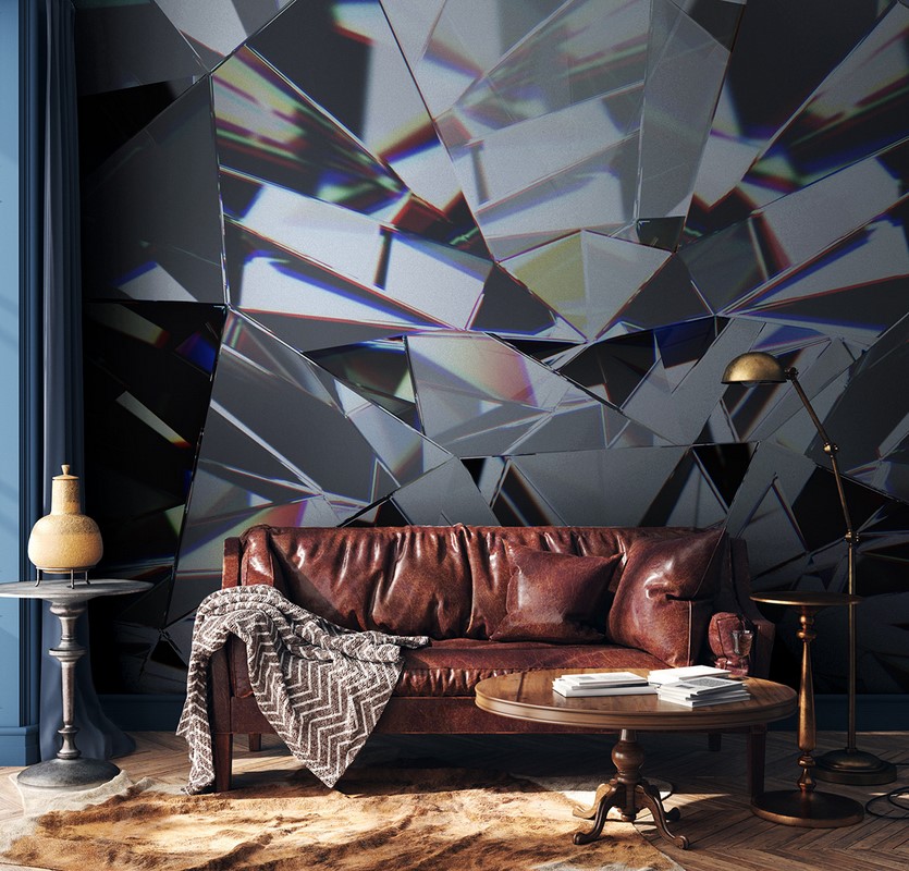 Fototapeten Diamantmosaik
