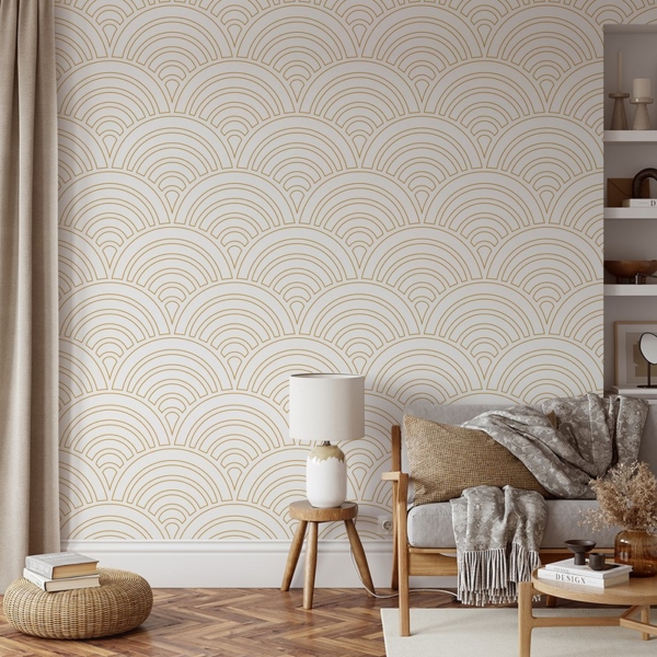 Fototapeten Geometrische Bögen