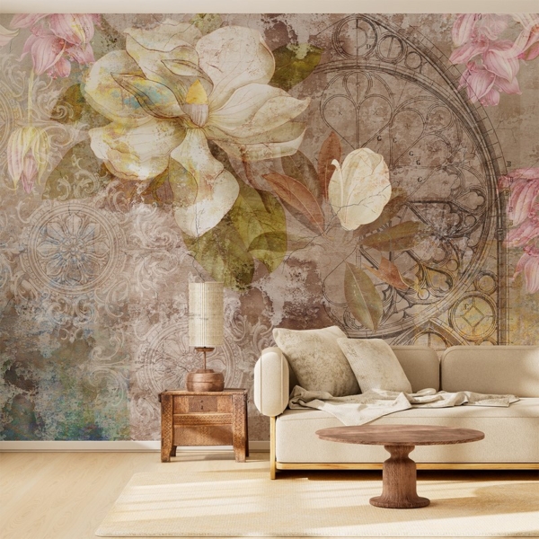 Fototapeten Vintage-Magnolien