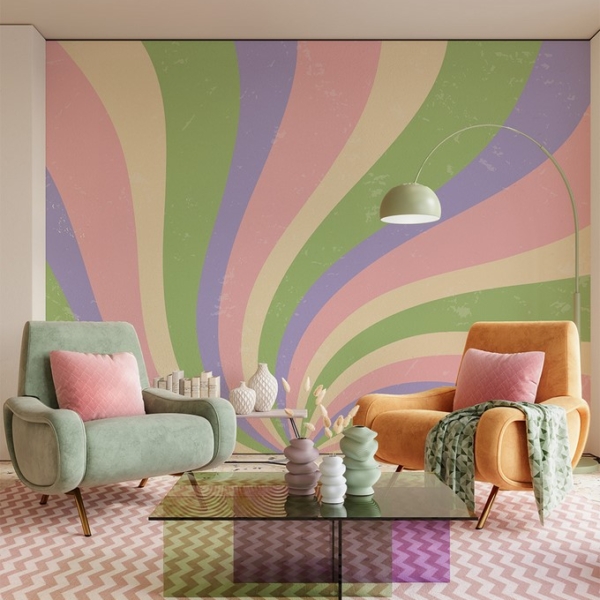 Fototapeten Pastellwirbel
