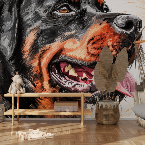 Fototapeten Der mächtige Rottweiler