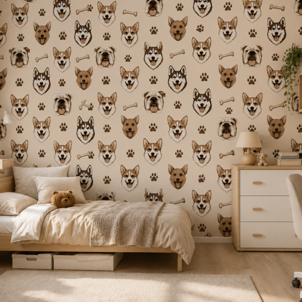 Fototapeten Hundegespann