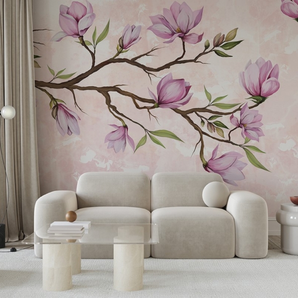 Fototapeten Rosa Magnolien
