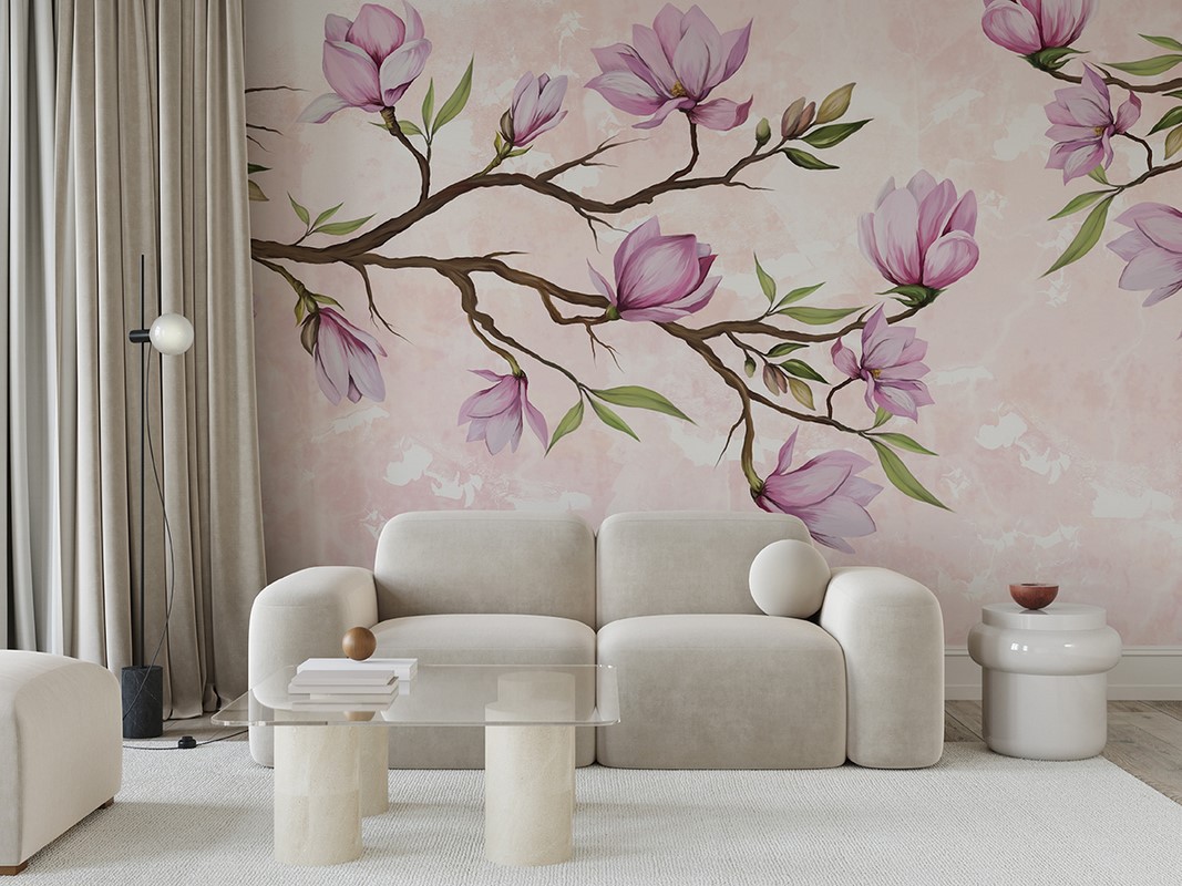 Fototapeten Rosa Magnolien