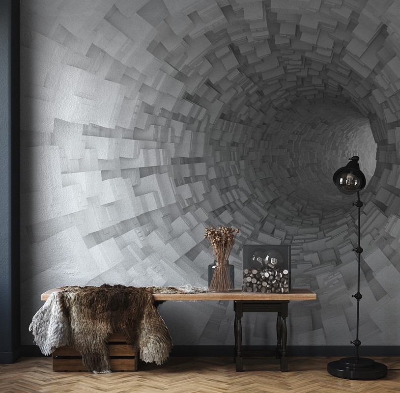Fototapeten 3D-Tunnel