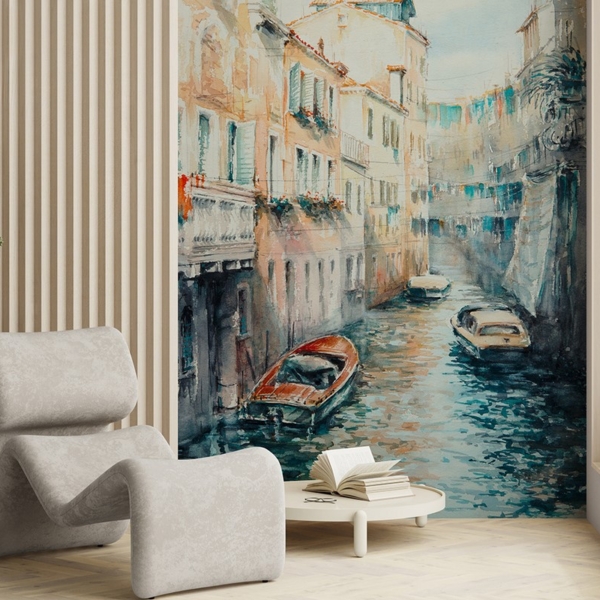 Fototapeten Venedig in Aquarell