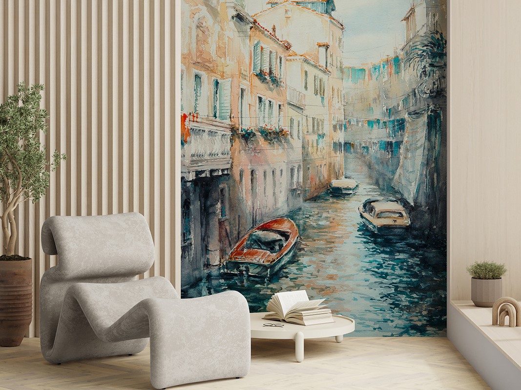 Fototapeten Venedig in Aquarell