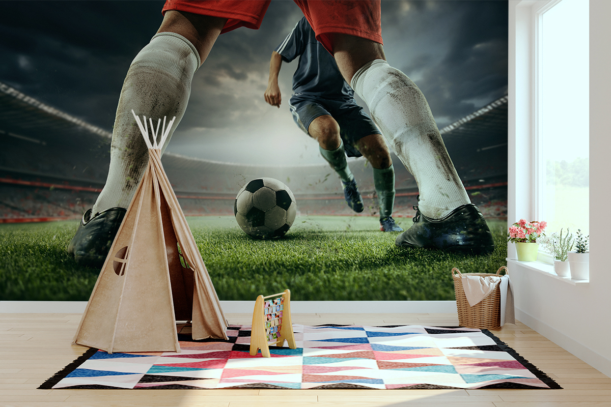 Fototapeten Fußball im Stadion