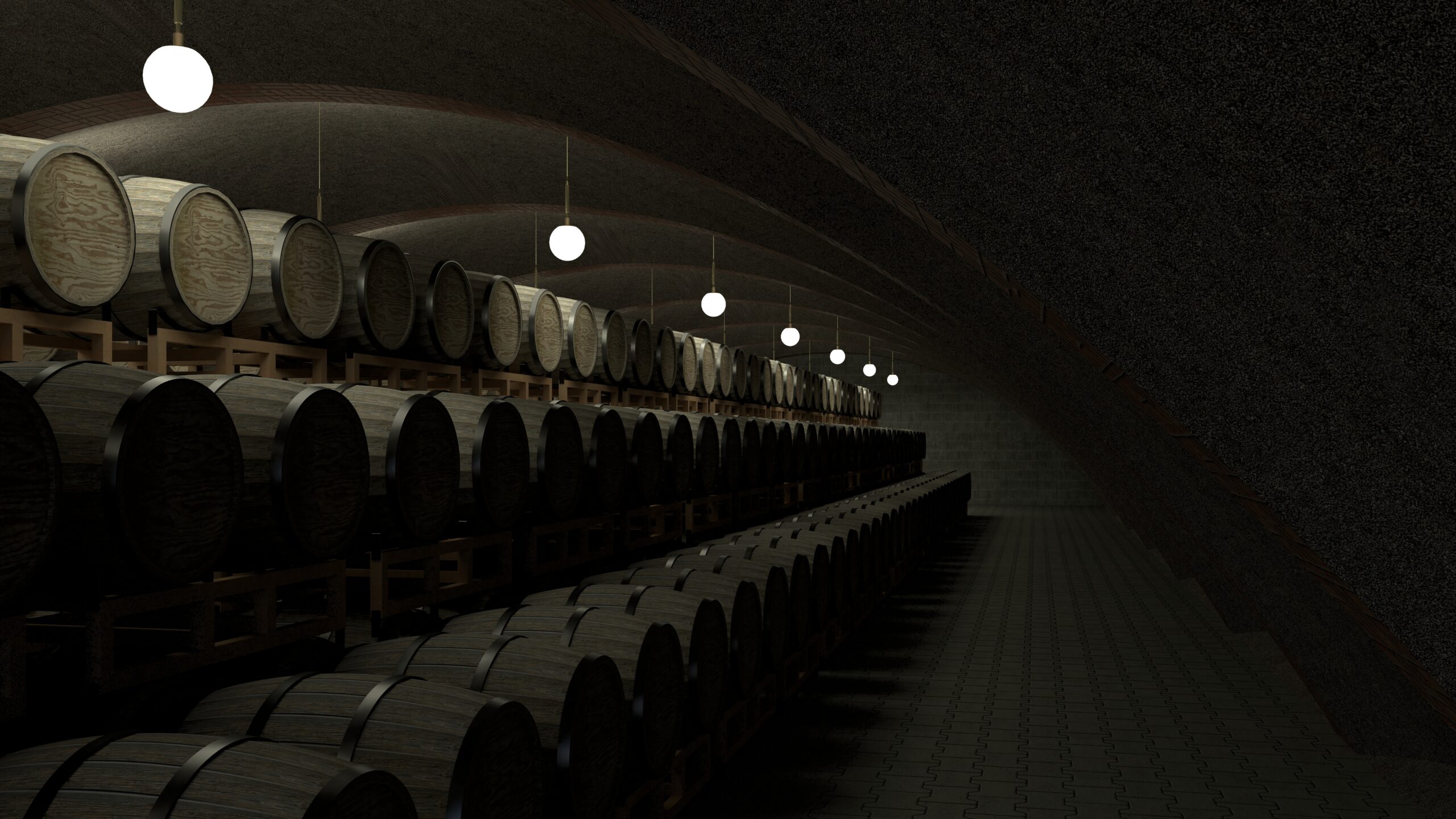 3d,Illustration,Of,A,Liquor,Cellar